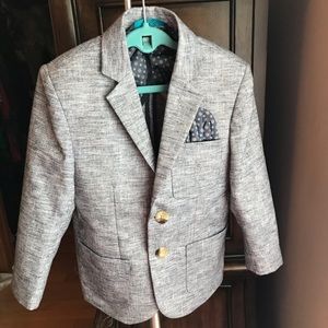 Leo & Zachary Boys Blazer in Chambray Blue